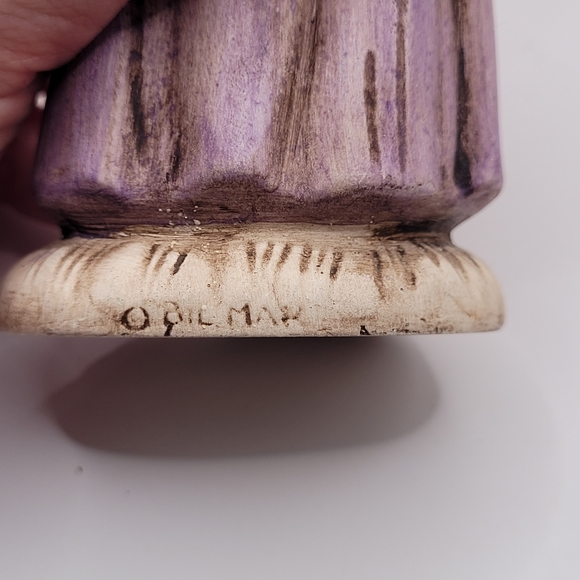 Vintage Hand Painted Ceramic Old Lady Woman Grandma Figurine Signed by Artist - Picture 8 of 11